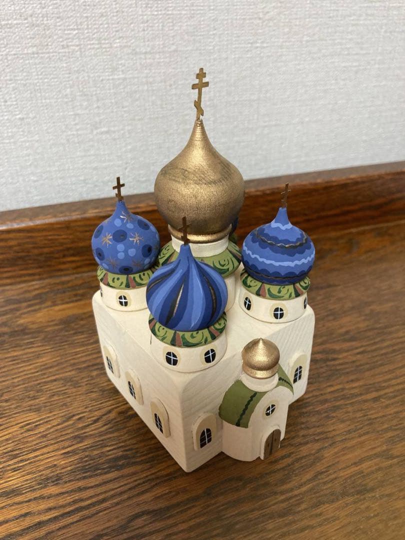秋の感謝セール♪ロシア雑貨☆ロシア正教寺院オーナメント タマラ作 玉ねぎ屋根