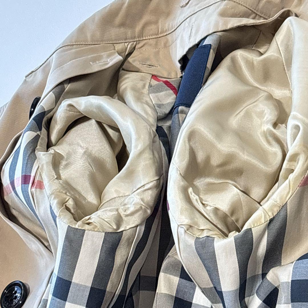 バーバリーロンドン ライナー ベルト付 トレンチコート ハニーベージュ