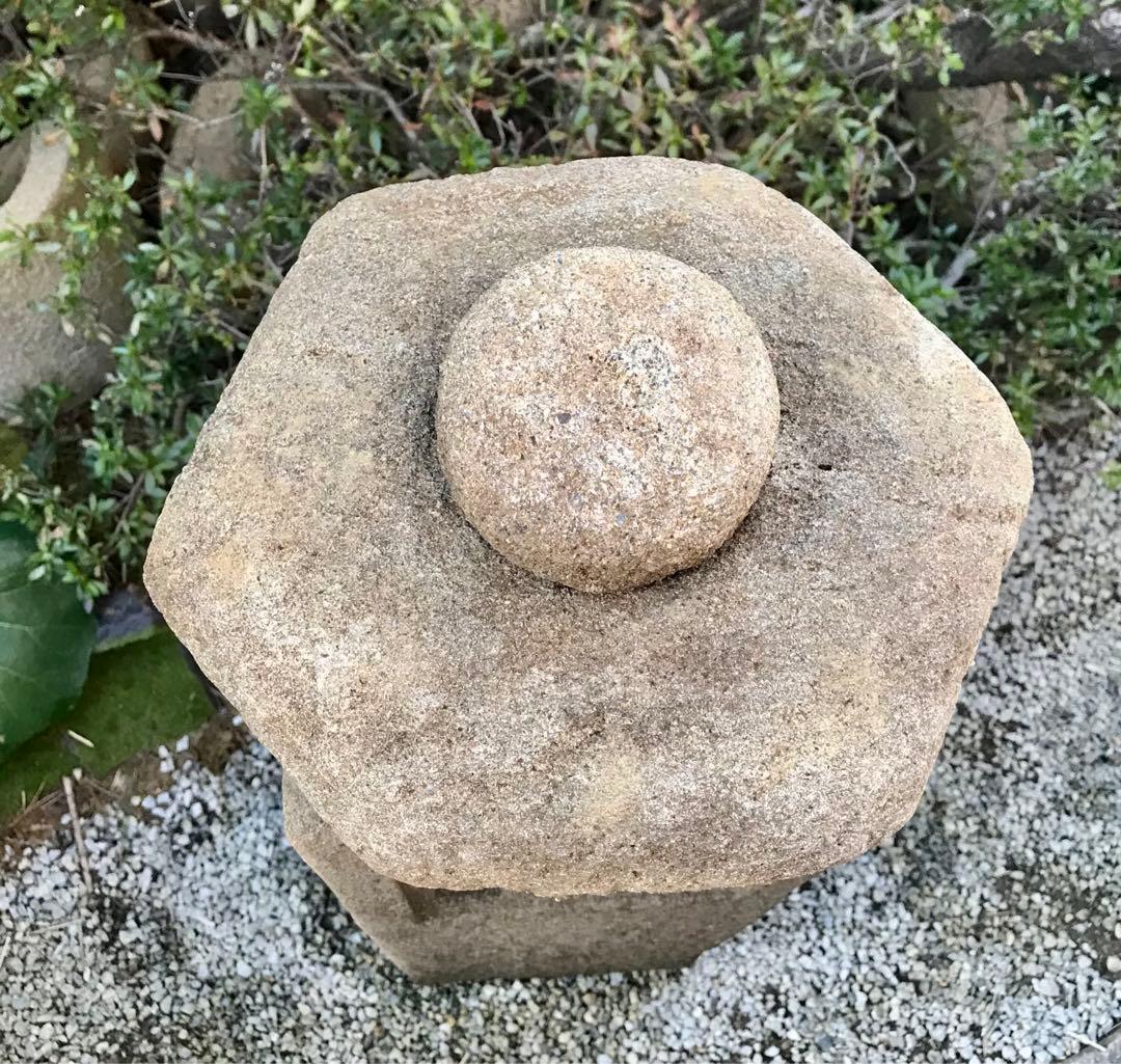 【天然自然石・道しるべ灯篭・茶庭灯篭】庭石オブジェ置物箱庭ガーデニング造園坪庭