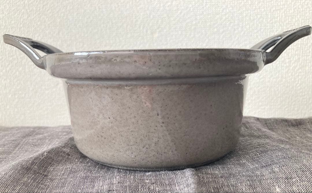 staub XO 12 cm ヴィンテージココット グレー　廃盤 レア ストウブ