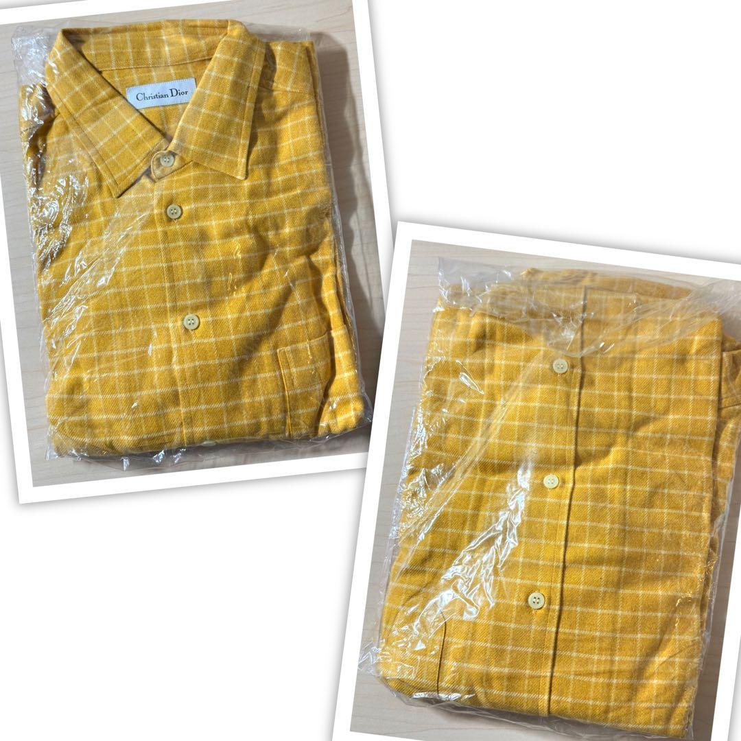 未使用 メンズ ディオール Dior 秋冬シャツ サイズL 9枚 90s