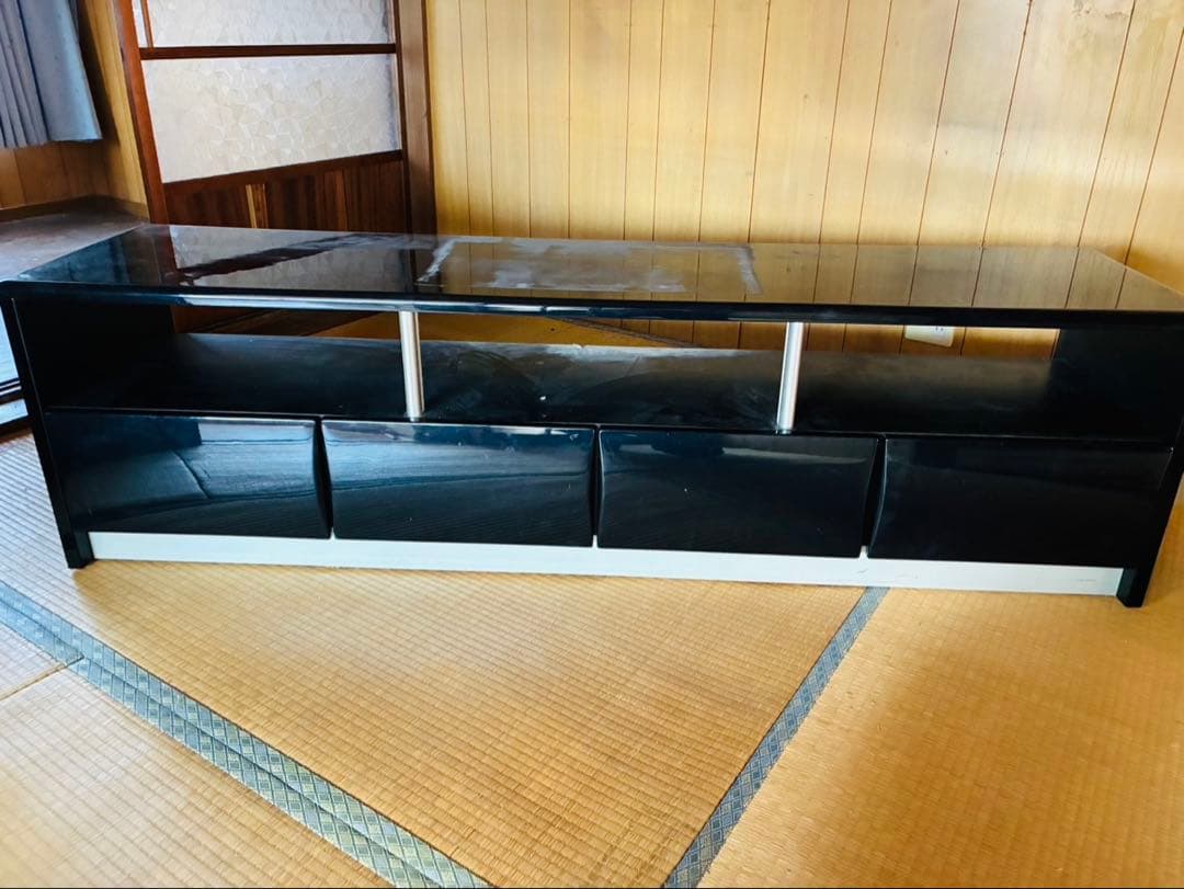 木製 収納 2段 軽量 テレビ台 ローボード 180cm 引き出し インテリア