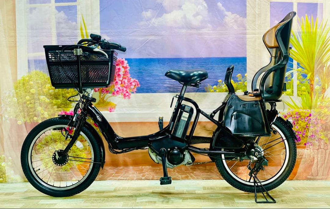ヤマハパスキス⭐️人気モデル！子供乗せ電動アシスト自転車Y3196