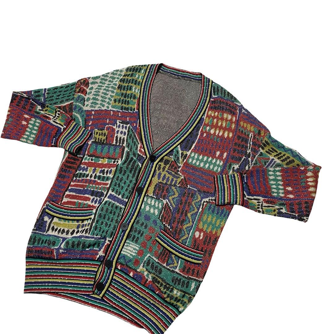 MISSONI UOMO ミッソーニ カーディガン　薄手　総柄　薄手　46