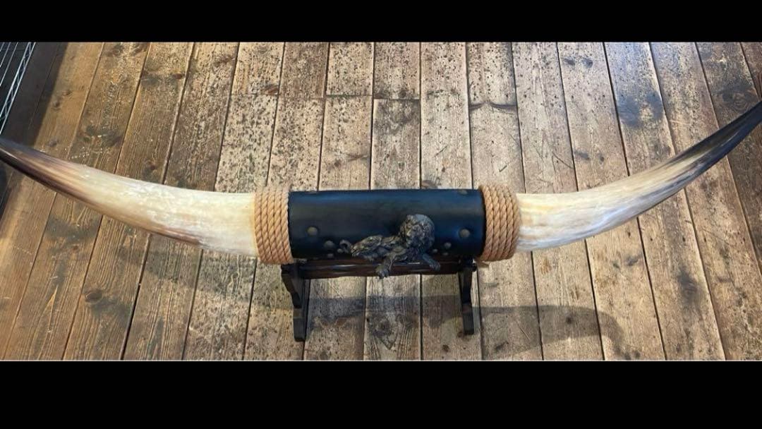 牛の角 インテリア置物