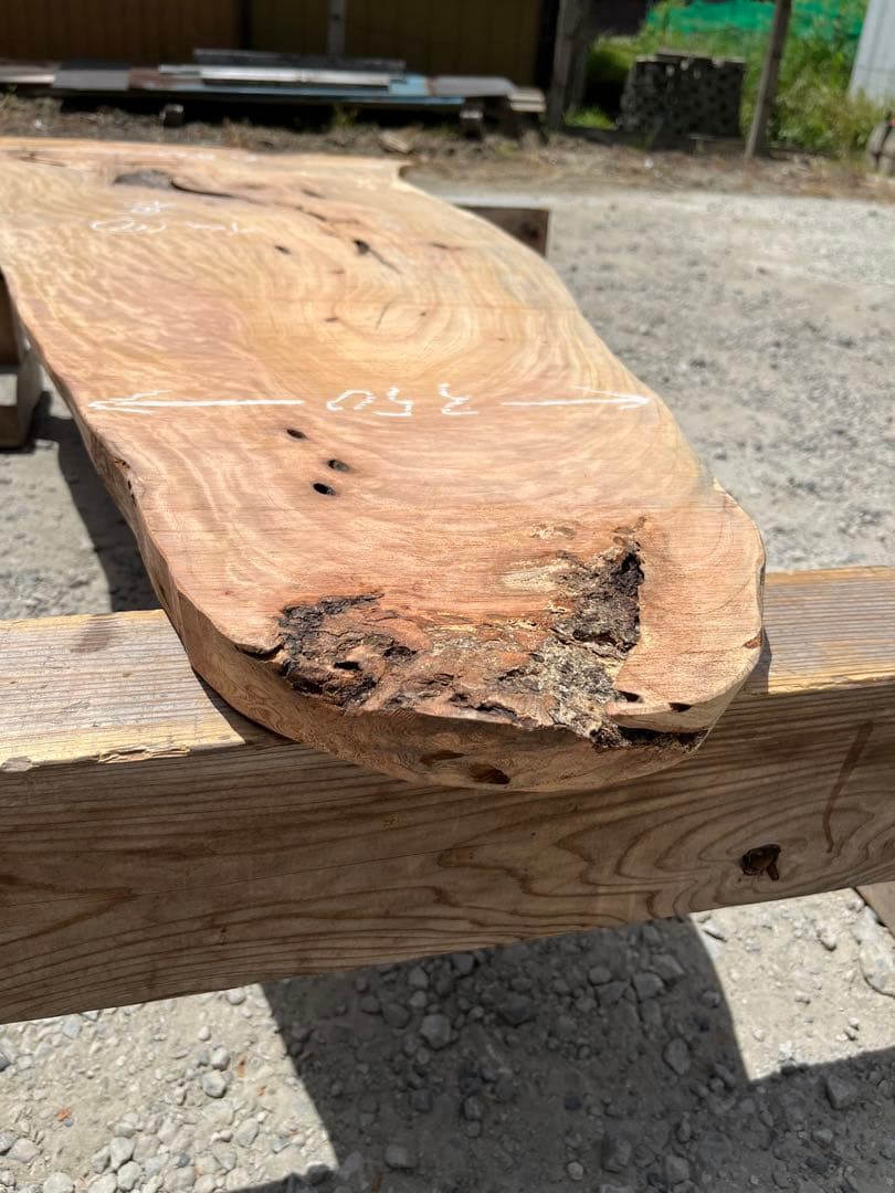 欅　けやき　仏　⑦ 一枚板　テーブル　レジン　レジンテーブル　無垢板　看板