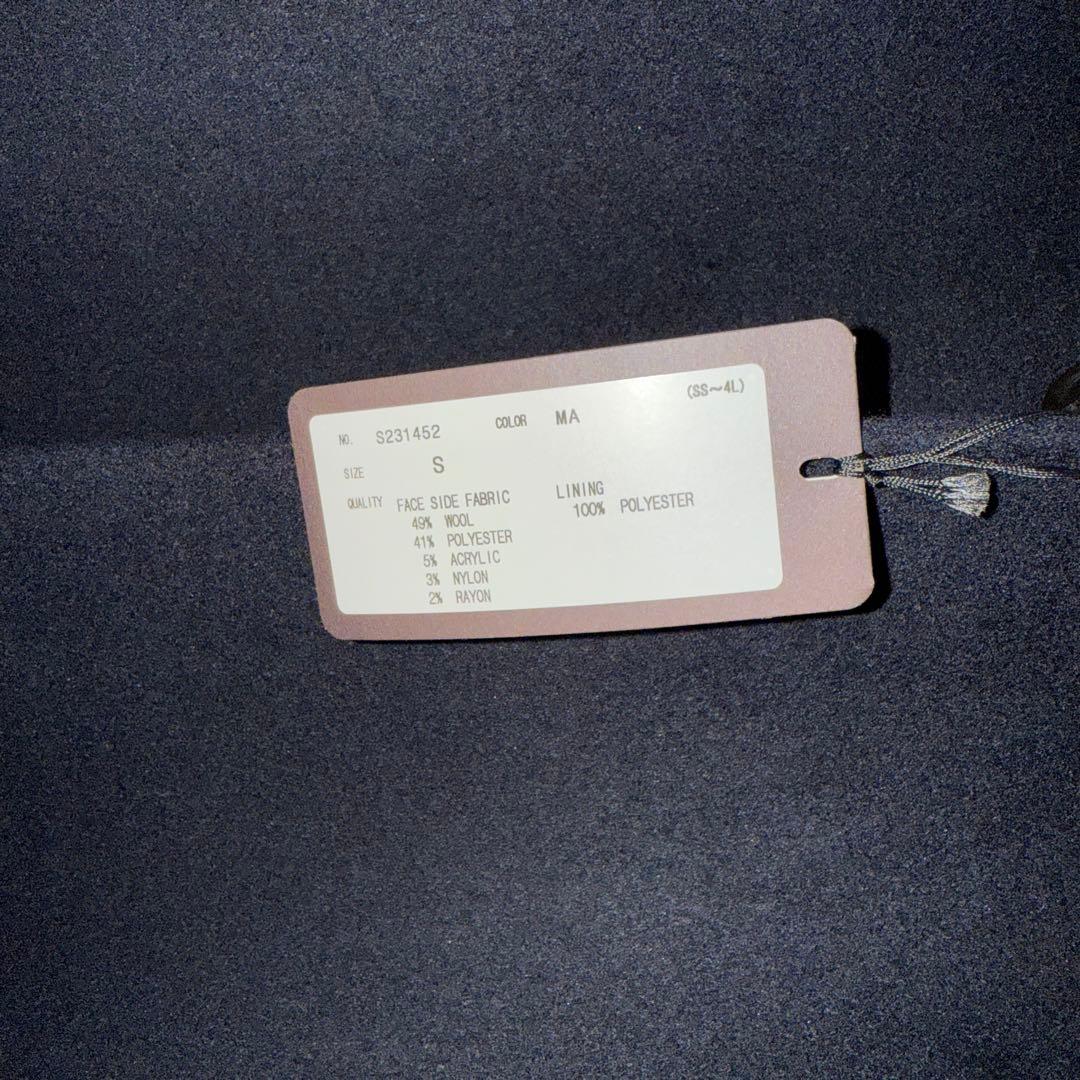 SUIT SQUARE スーツスクエア　チェスターコート メンズ　ネイビー　S