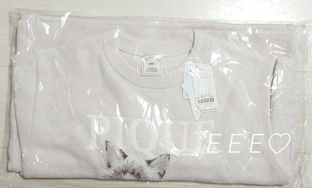 正規品♡新品 ジェラートピケ キャットジャガードワンピース ピンク