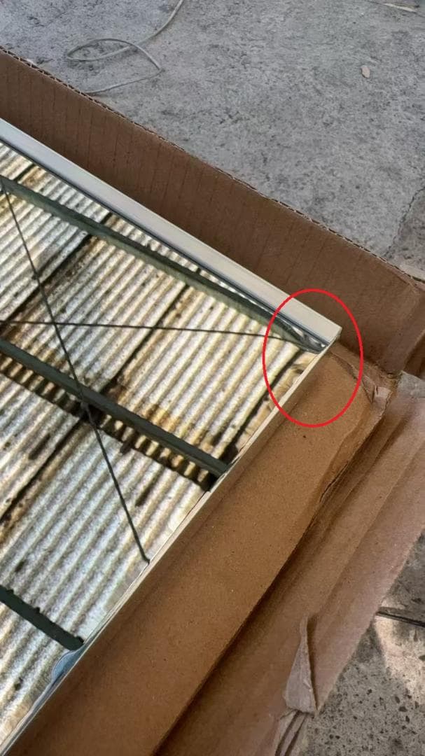 【中古】ダンスミラー 割れない鏡 幅80x160cm 姿見 銀色 11番