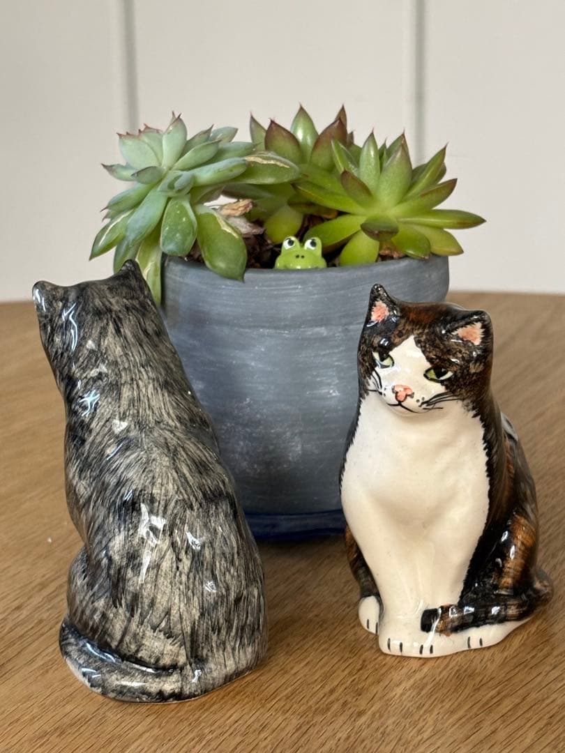 猫の置き物３点セット フィリップ・ローレストン作 英国BABBACOMBE窯