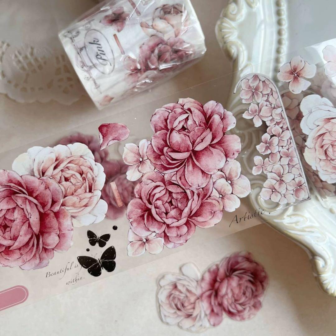 壹洱原创《胭脂窗》海外マスキングテープ　マステ 【1781】