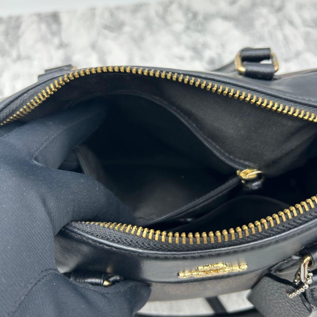 美品✨ COACH コーチ シグネチャー ショルダー ミニボストン　2way