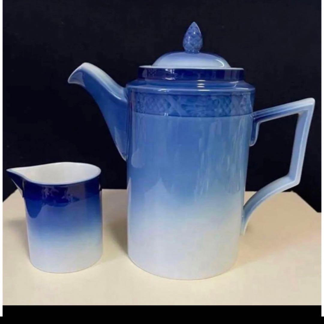 ロイヤルコペンハーゲン　グラデーションブルー　ポットセット　アンティーク