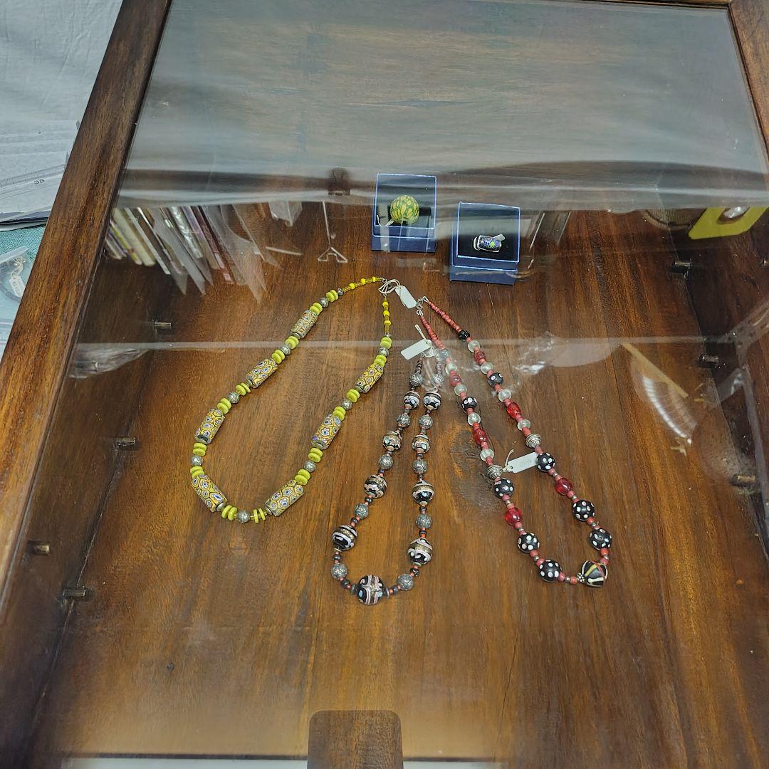 オールドチーク 古木チーク コレクションケース　飾り棚