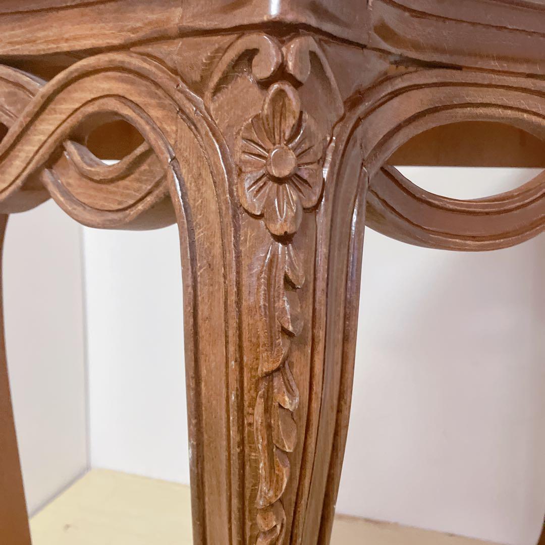 アンティーク調　猫脚　コンソール　テーブル　サイドテーブル　レトロ