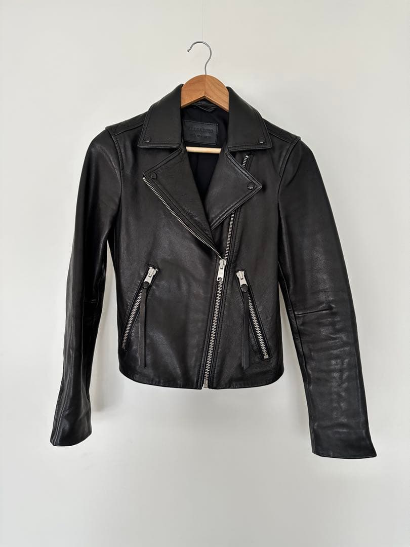 ※ maya-momonana ALL SAINTS ラムレザーライダース