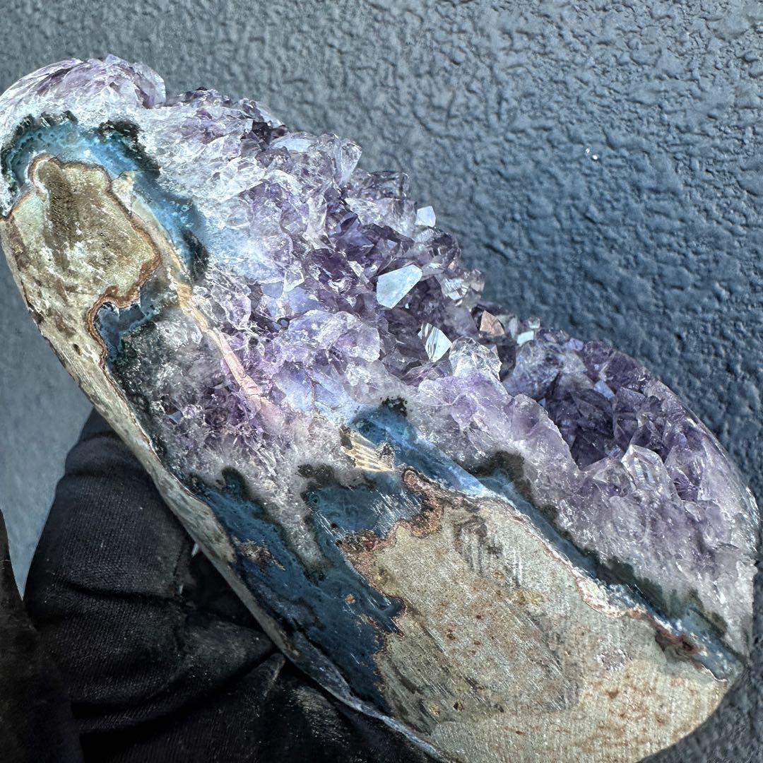 アメジストミニドーム&レインボーヒマラヤ水晶アイリスクォーツ浄化セットA1148