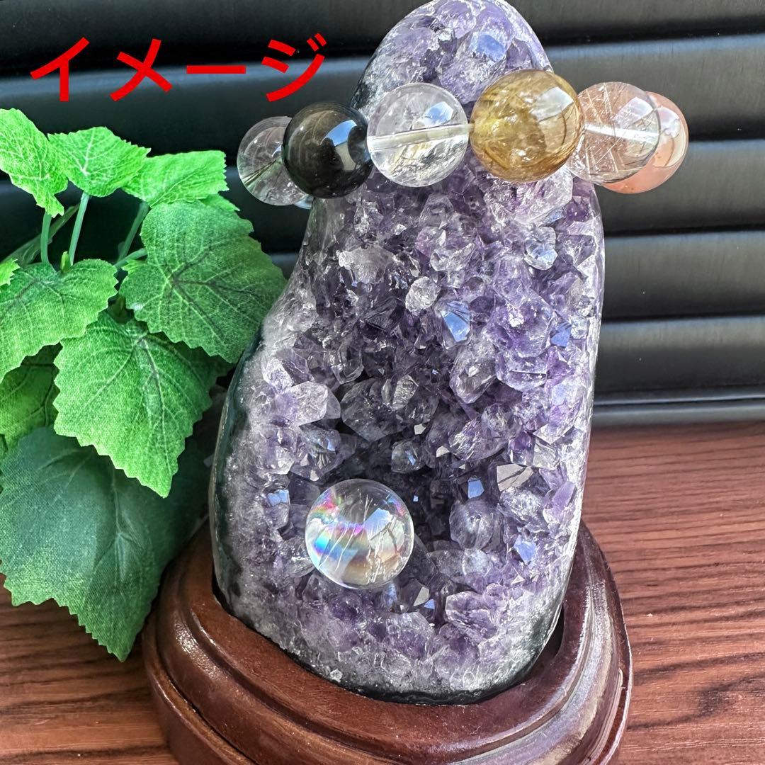 アメジストミニドーム&レインボーヒマラヤ水晶アイリスクォーツ浄化セットA1148