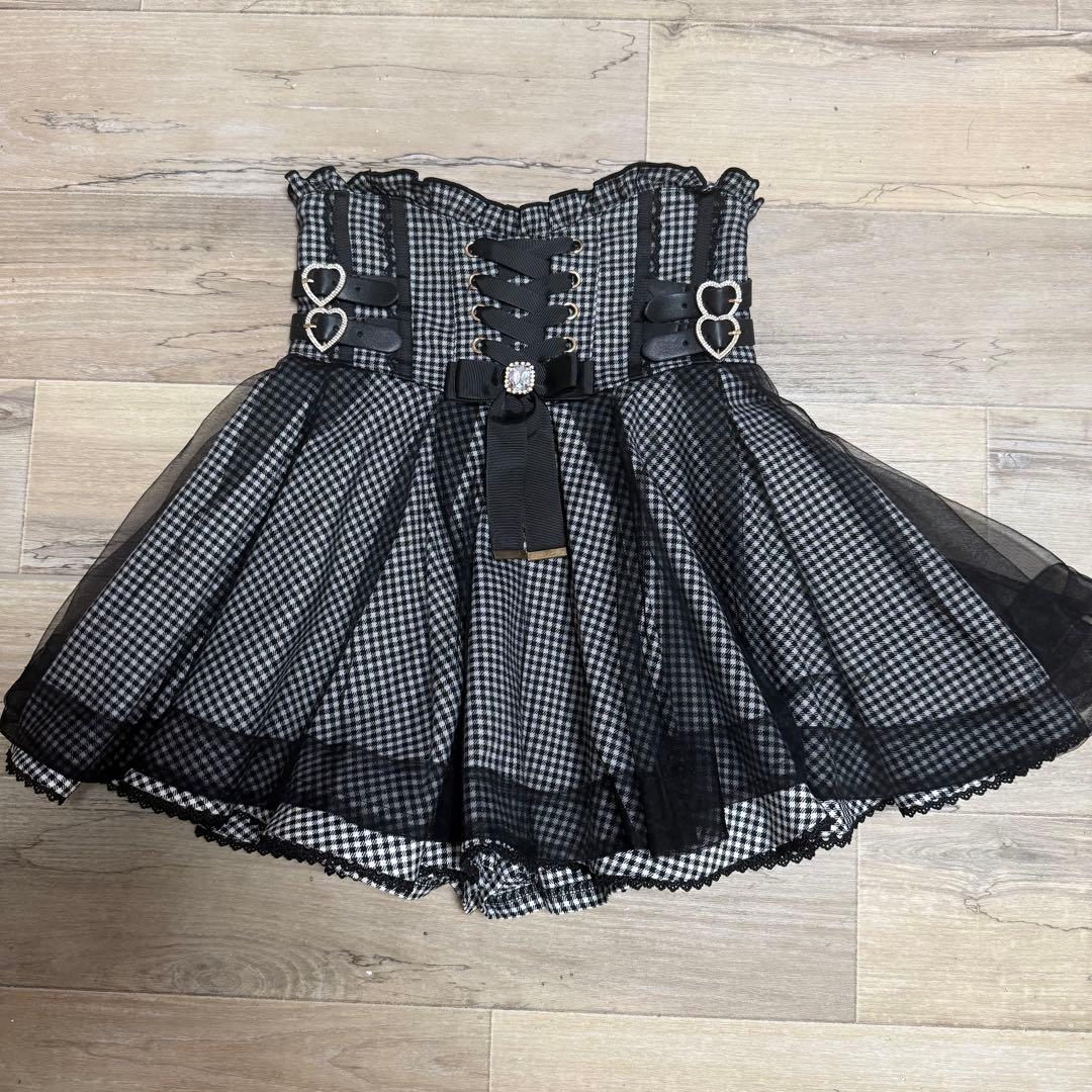 リズリサ レースアップコルセットライクスカパン