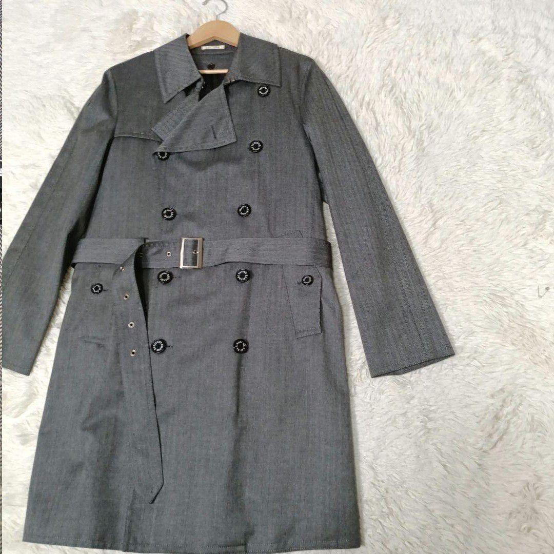 極美品■SABI SABI DELUXE ウール トレンチコート ヘリンボーン