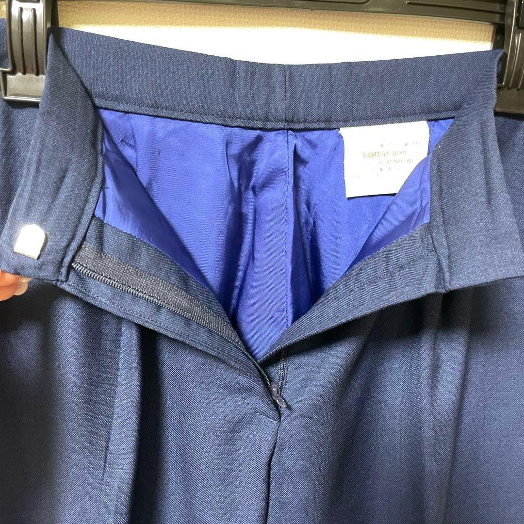 イタリア高級生地　DRAGO 11号　パンツスーツ　ブルー系　花菱　オーダー