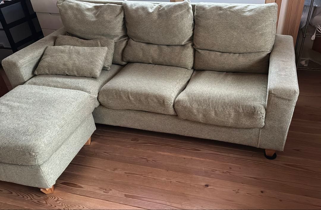 L字型ソファ【3〜4人掛け】カバー洗濯可