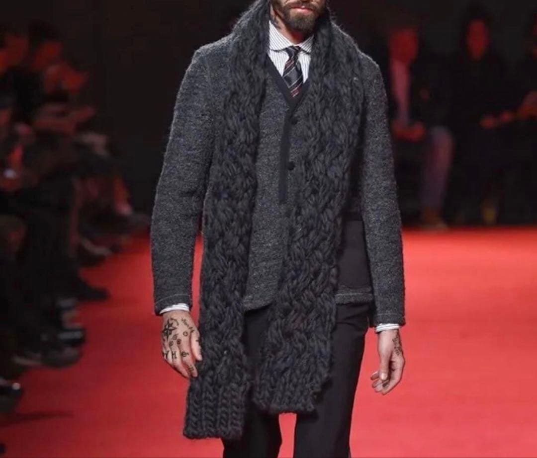 ジュンヤワタナベマン　コムデギャルソン　ビッグマフラー