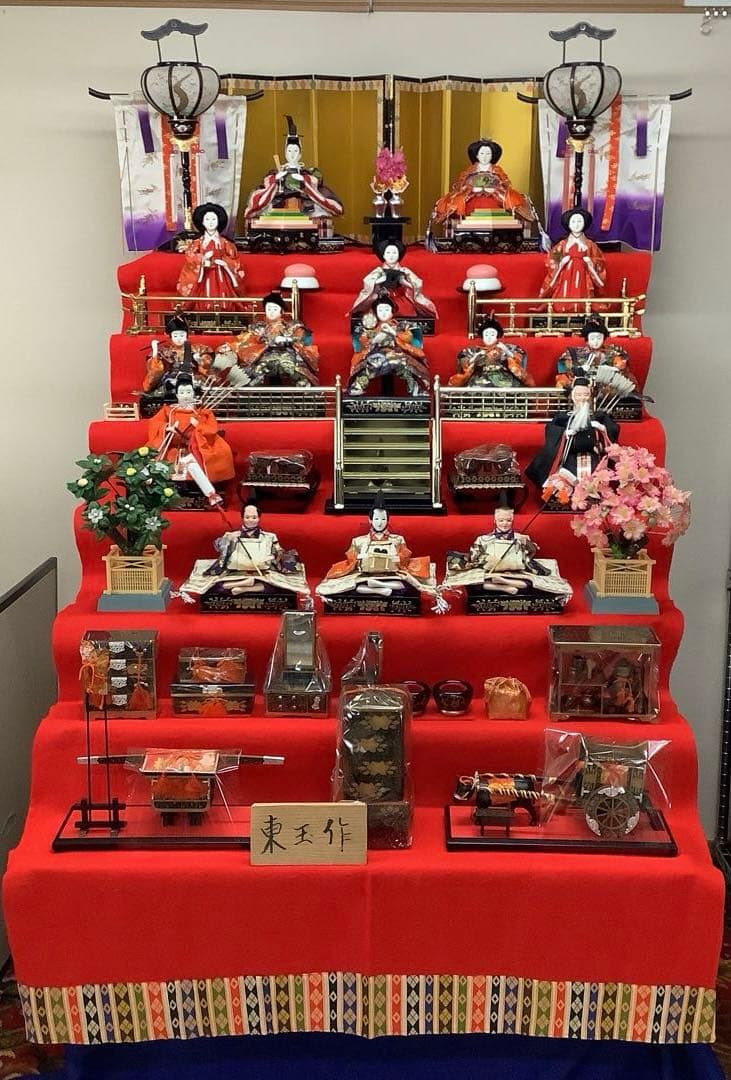 昭和のお雛さま　七段飾　東玉作　90巾