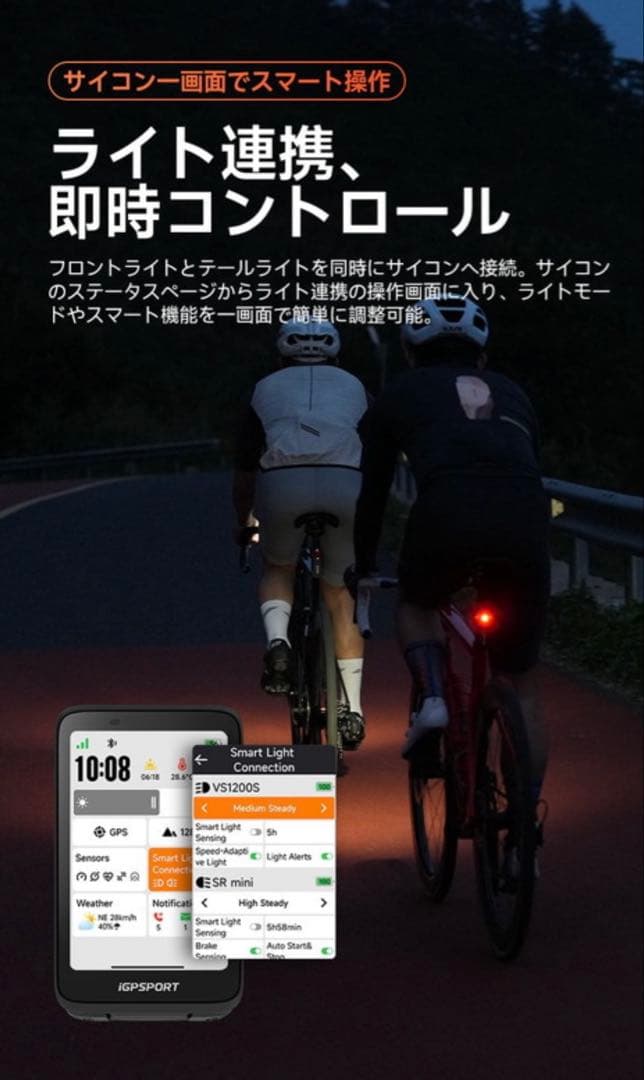 【最安値】iGPSPORT アイジーピースポーツ VS1200S