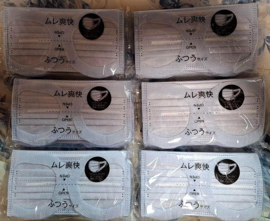 ラッキー２【ハイパーマスク】ムレ爽快アイスブルーふつう30枚入×24箱