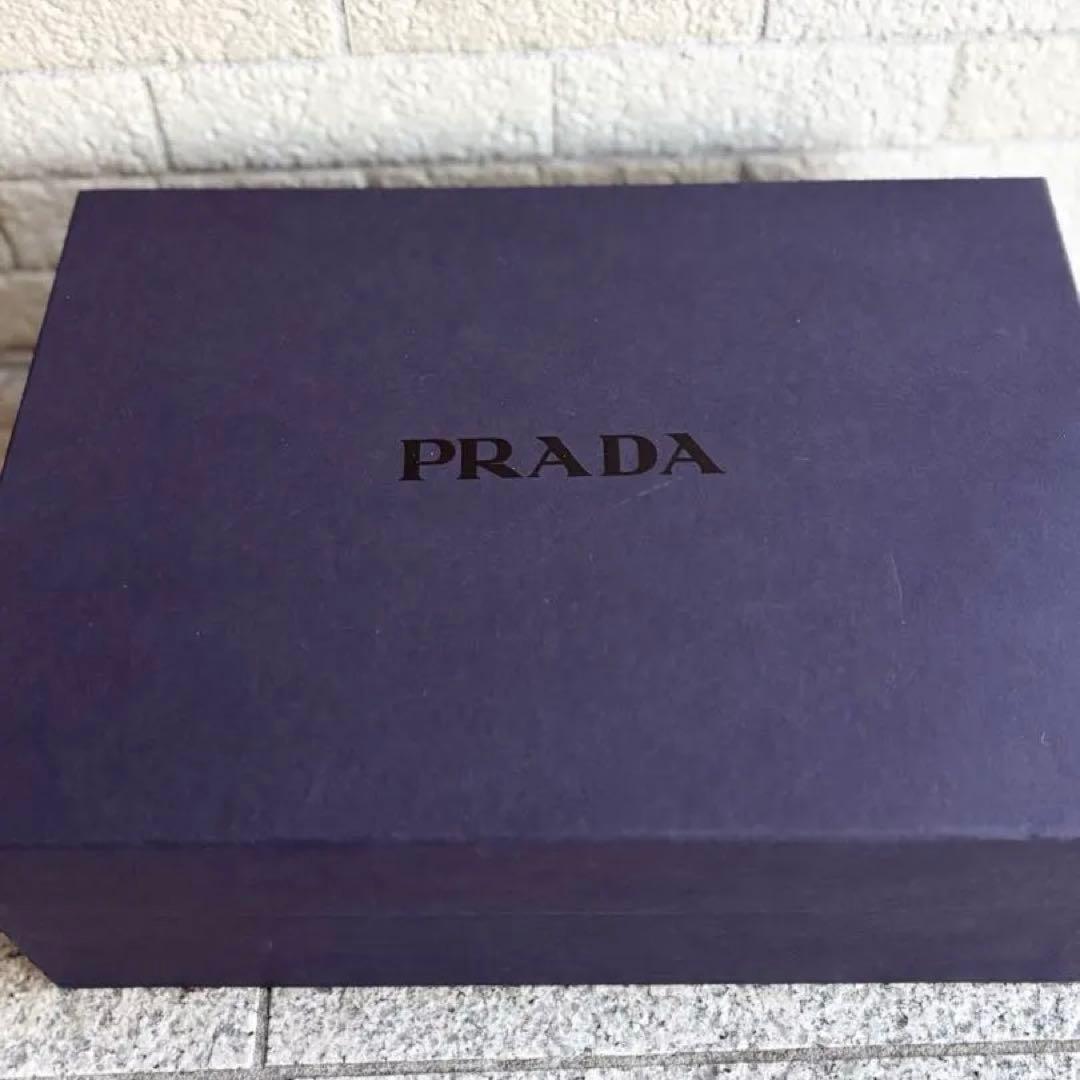 【美品】PRADA レザーロゴスニーカー 36 1E621M