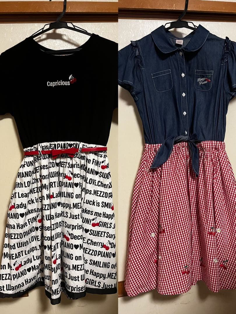 mezzo piano junior ワンピース2着セット (バラ売り可)