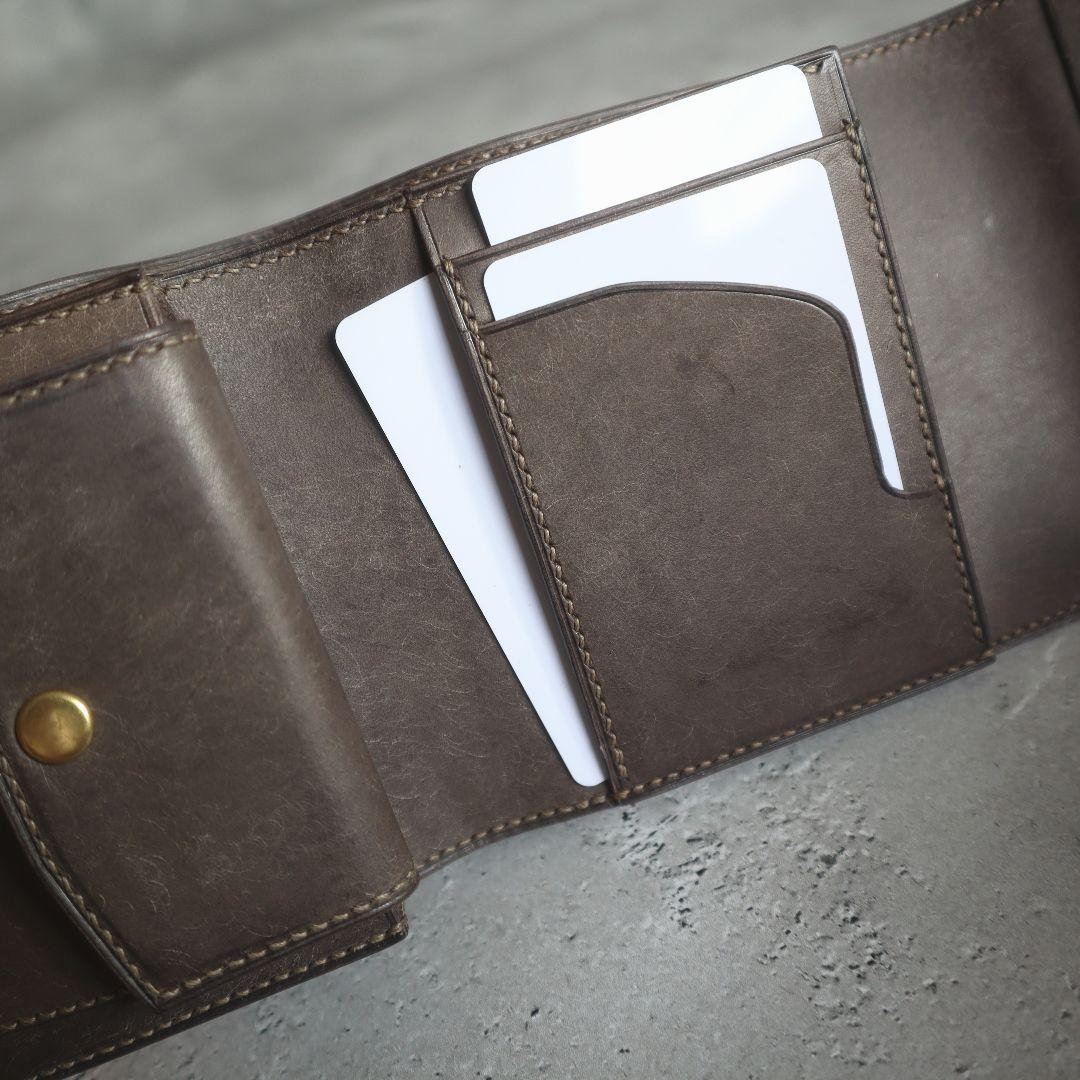 【受注制作】オコシ金具の三つ折り財布 Rondine イタリアンレザー