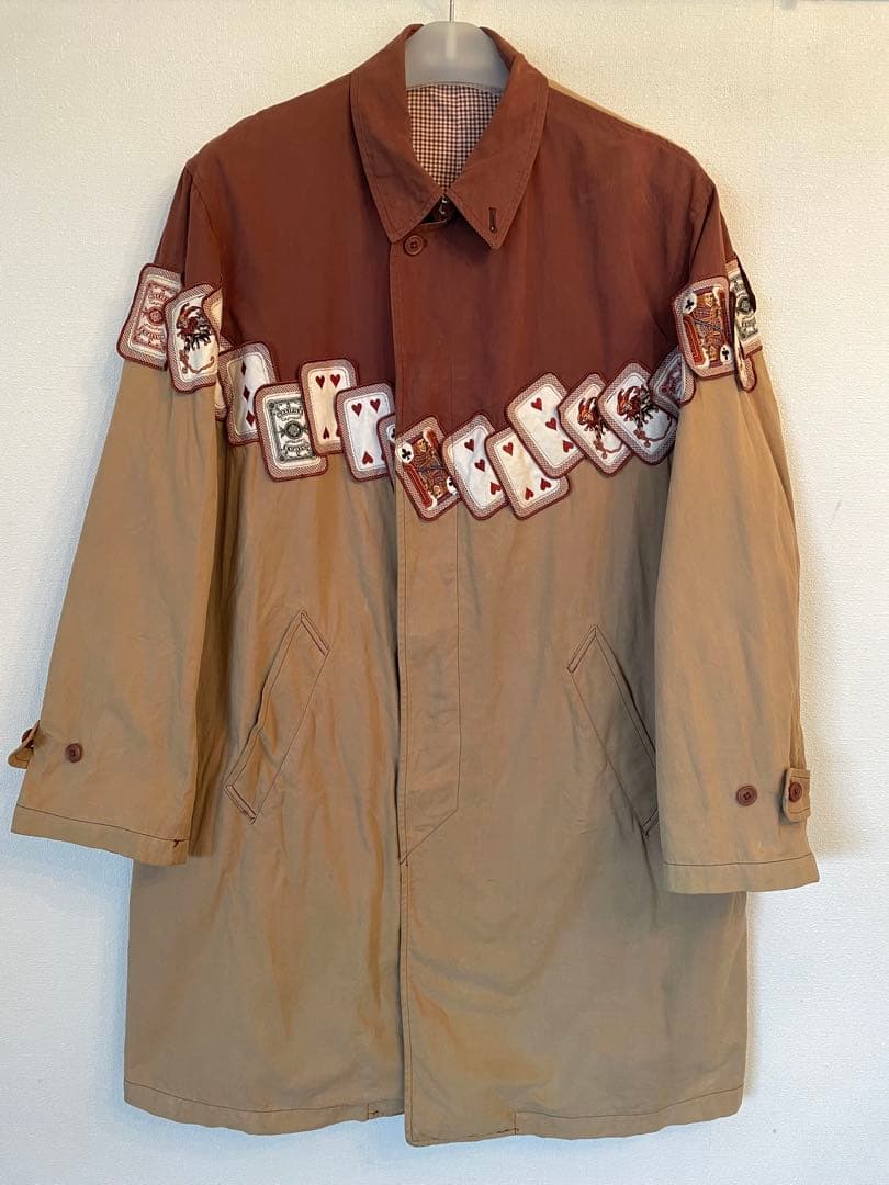 豆*様 カールヘルム　トランプ切り替えステンカラーコート