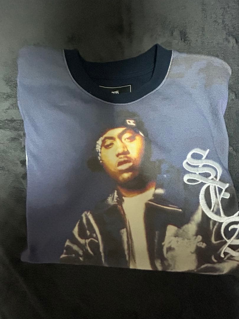 Nas × WIND AND SEA ロンT