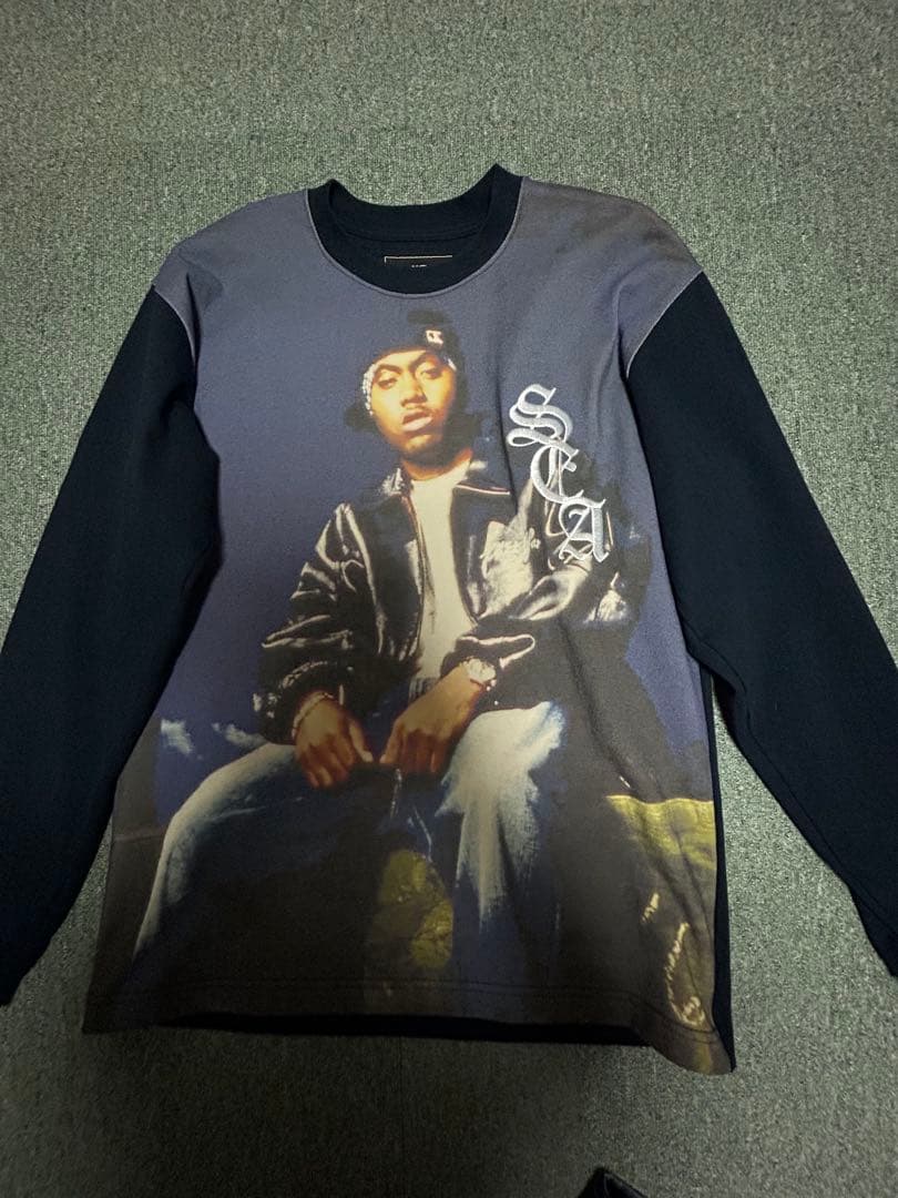 Nas × WIND AND SEA ロンT