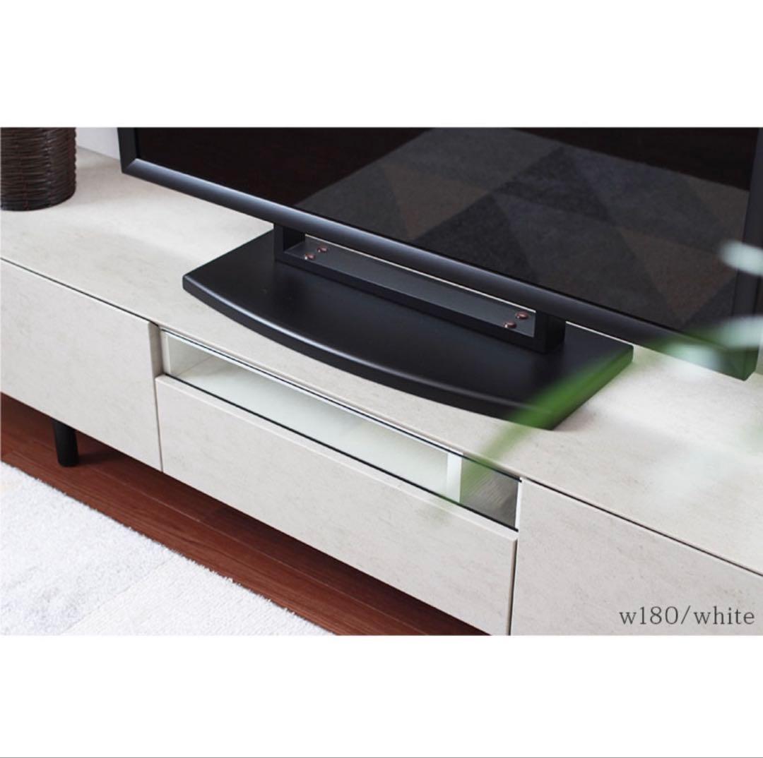 【マナベインテリア】modern style low board ホワイト