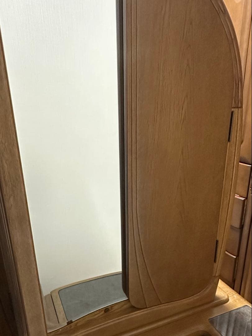 木製　ドレッサー　三面鏡　三面鏡ドレッサー　鏡台　木製　美品