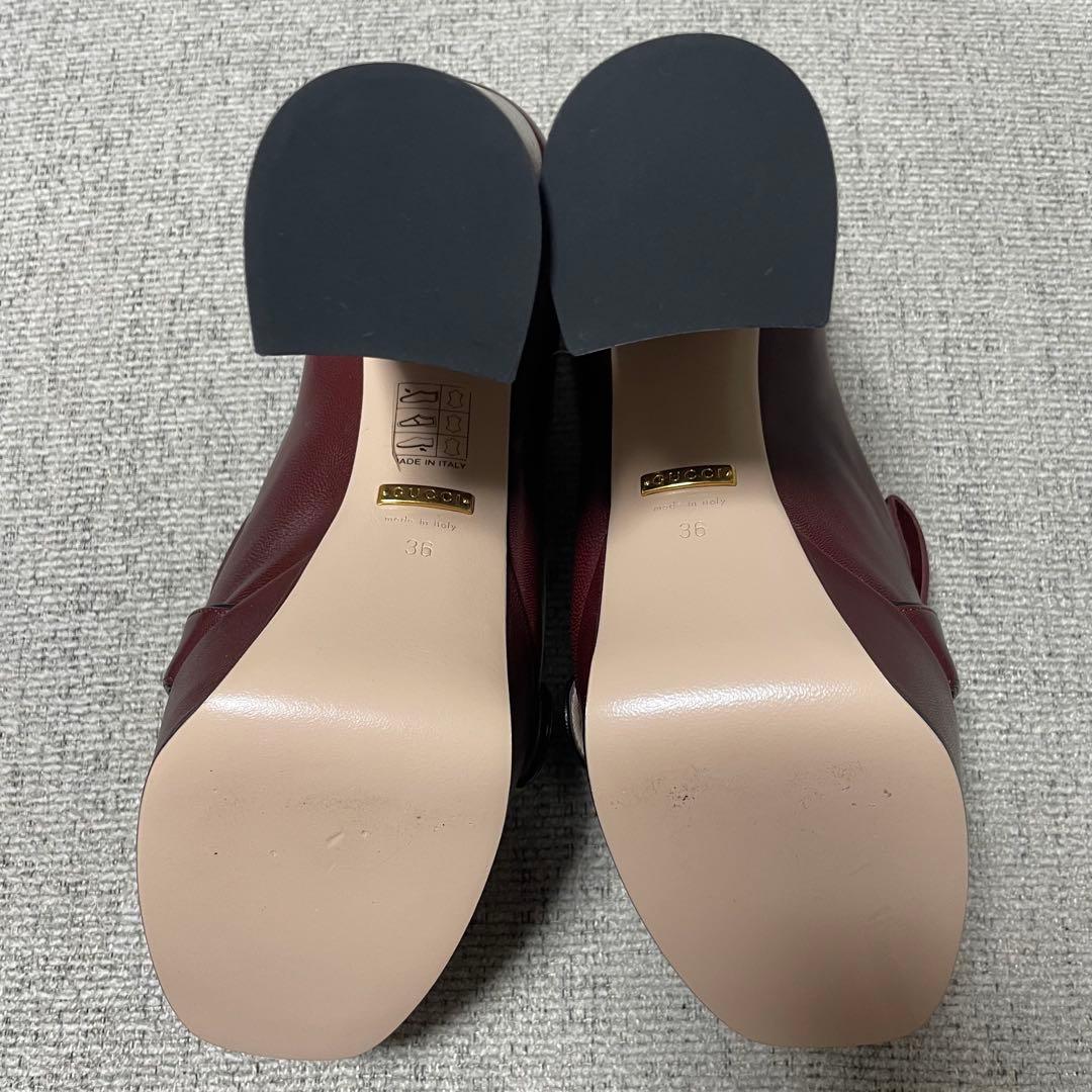 【値下げ】【美品】GUCCI GGマーモント パンプス 36 573019
