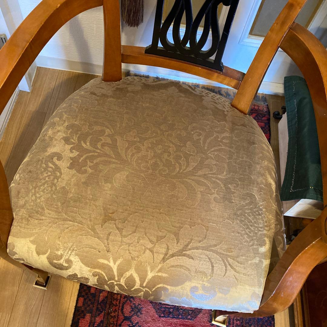 vintage キャスター付きアームチェア