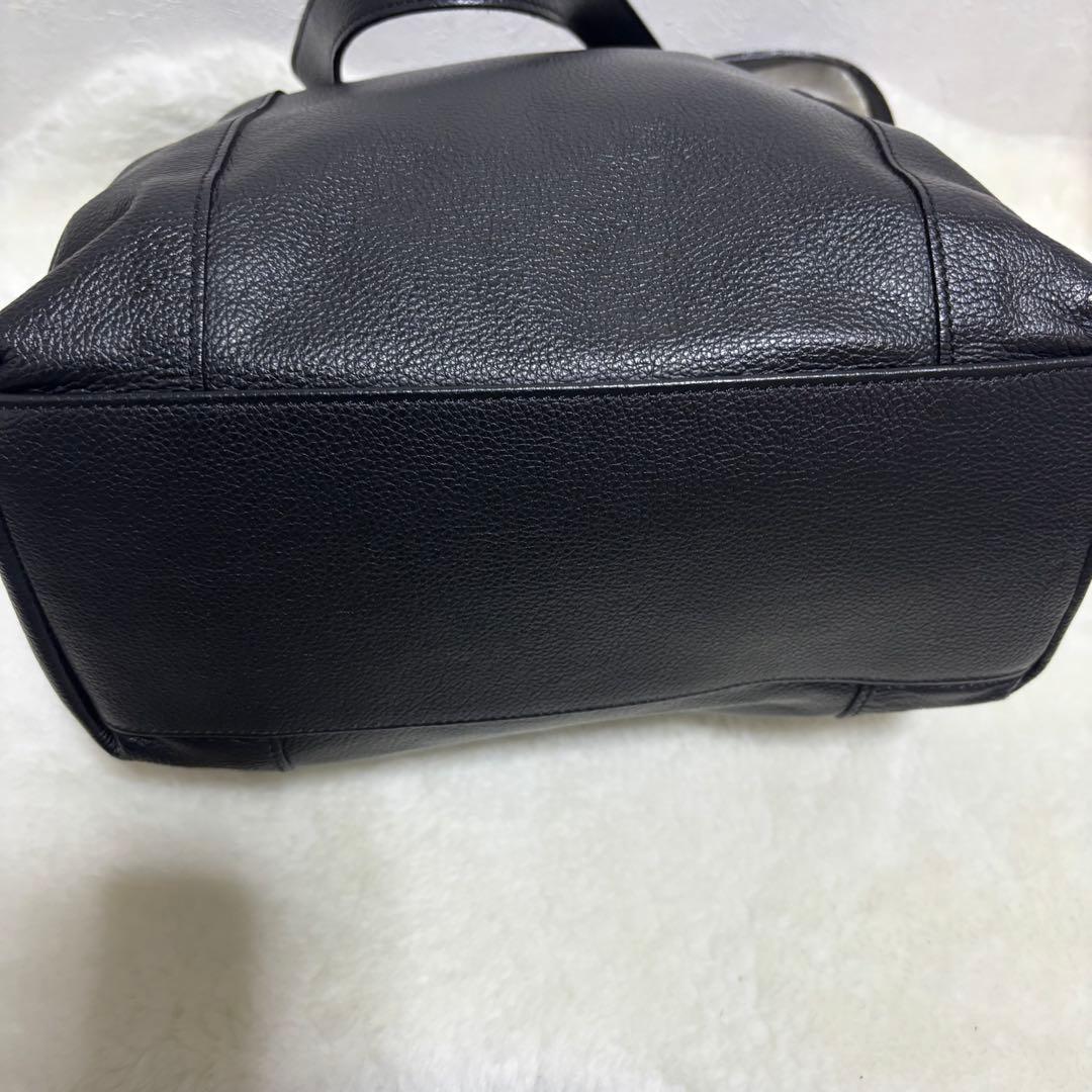 【希少】ティンバーランド　トートバッグ　レザー　ブラック　シボ革　肩掛け