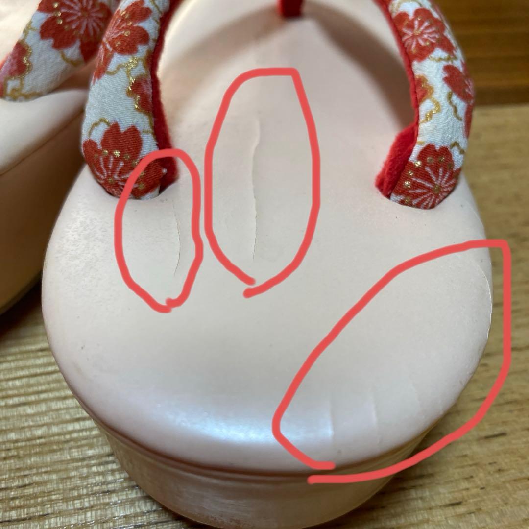 《美品》3歳七五三被布,絞り風お着物,草履,巾着セット