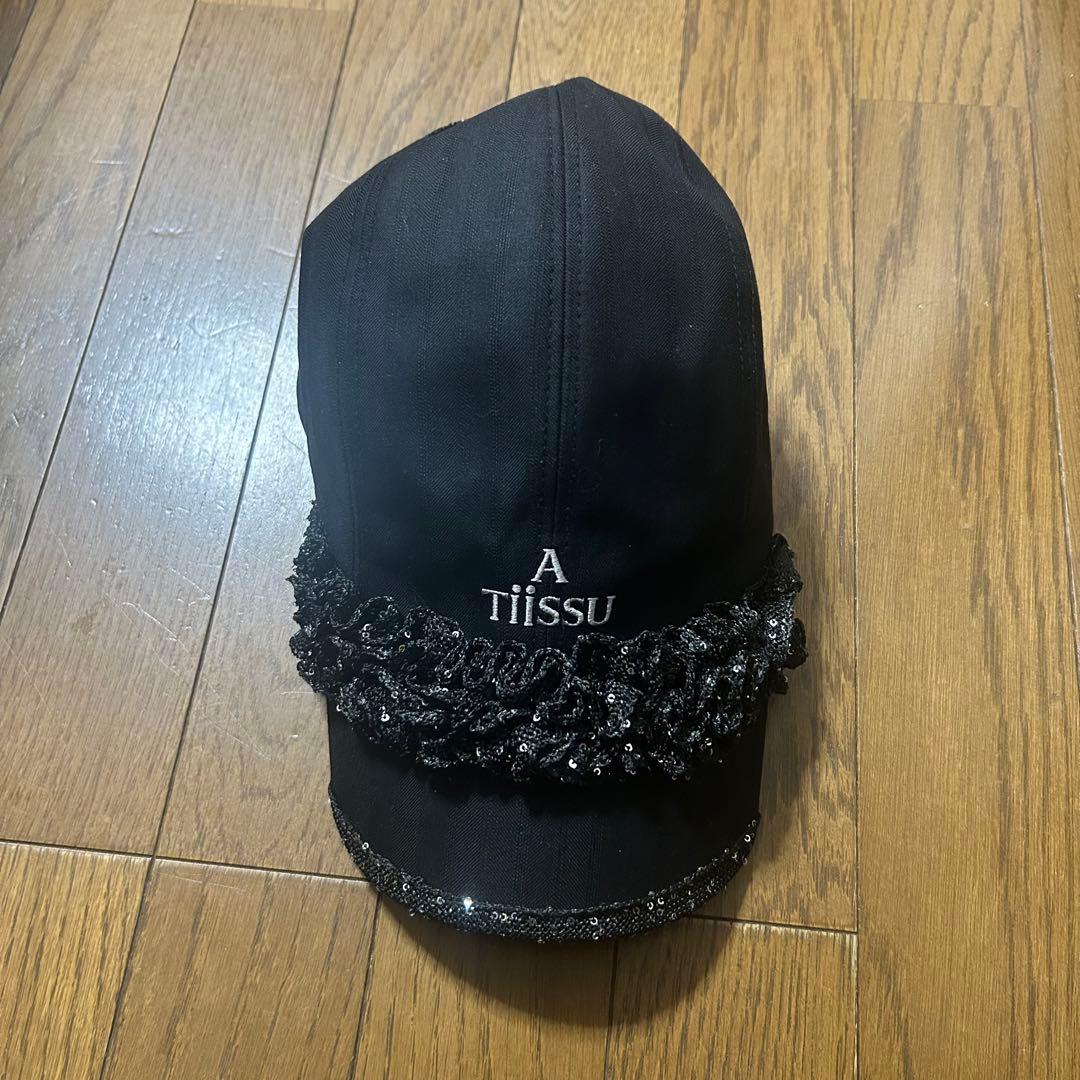 A Tiissu 黒 キャップ