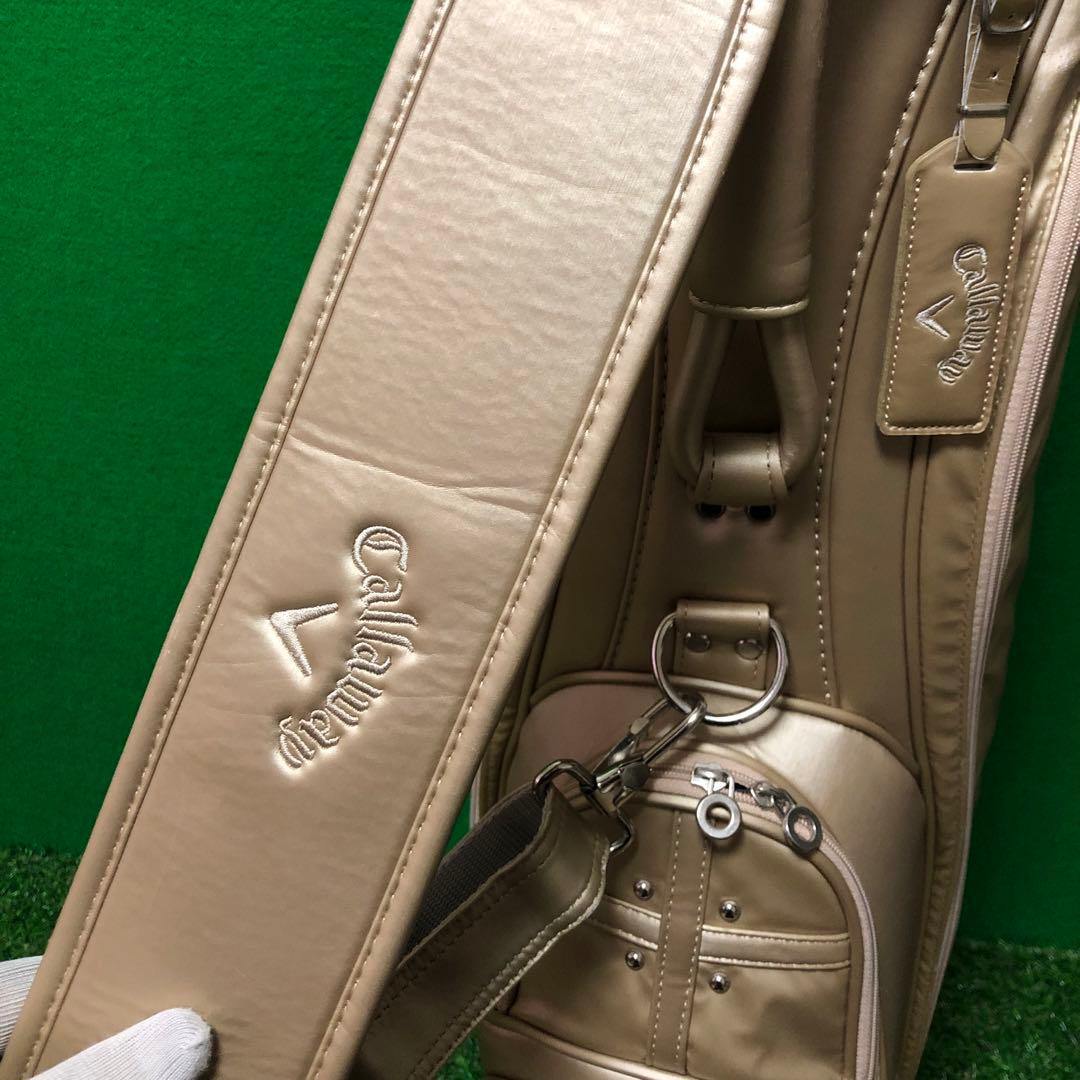 人気‼️Callaway キャディバッグ シャンパンゴールド 8インチ