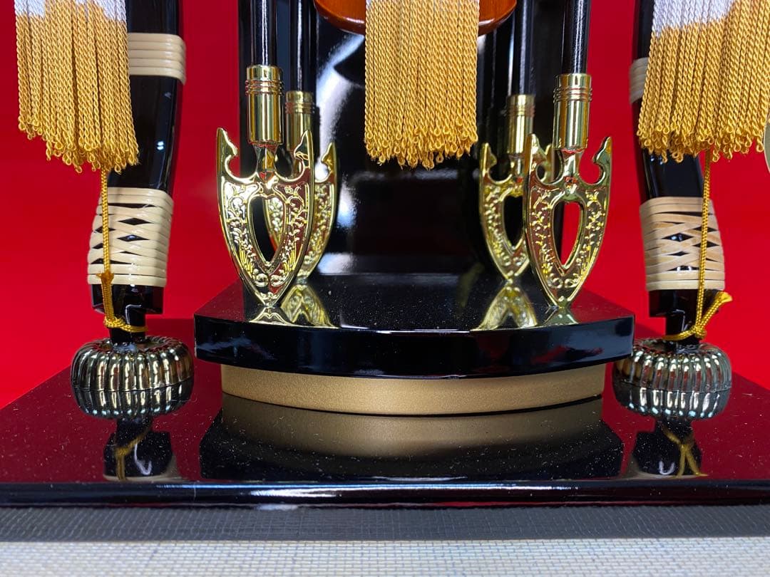 東京久月　家紋とお子様名入付破魔弓１５号・間口約３０×奥行約２４×高さ約５７㎝