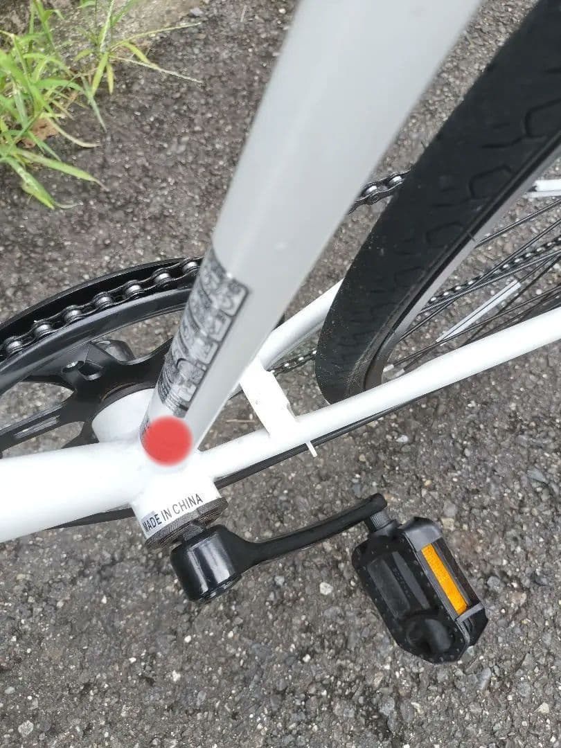 【手渡しのみ】700C クロスバイク 外装6段　ホワイト　美品