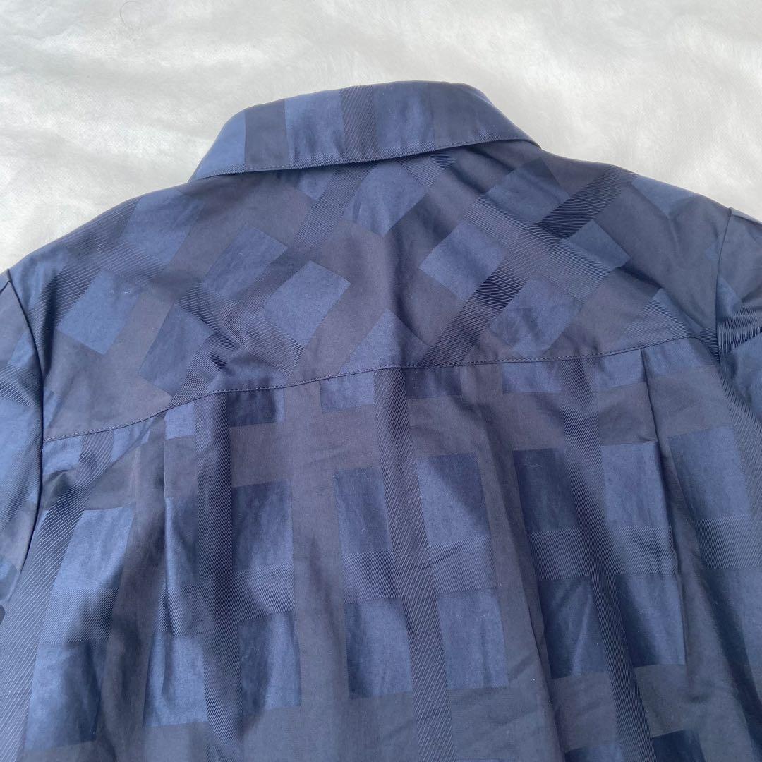 美品　DAKS ダックスシャドーチェックブラウス　現行 アナウンサー着用 42