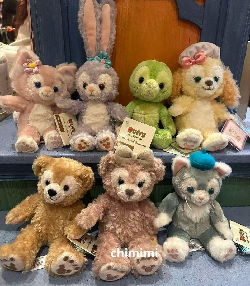 香港ディズニー　ダッフィーフレンズリーナベルステラルーsssぬいぐるみ7点セット
