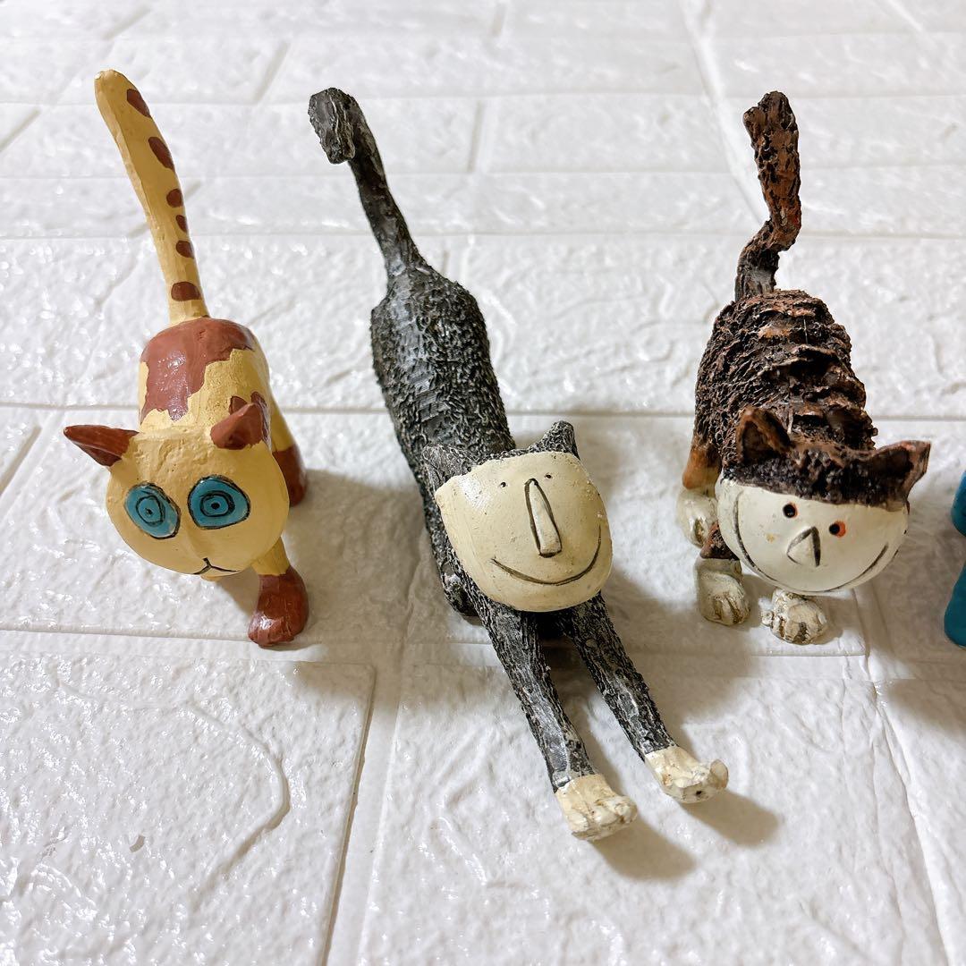 1点限り❤️ 【置物】ネコ 6個セット インテリア アート リビング 玄関 プレ