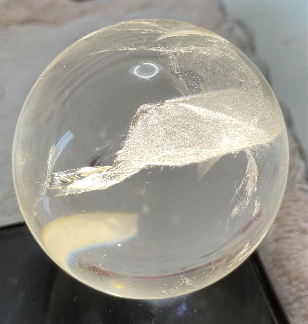 アイリスクォーツ 虹入 クリスタル 水晶丸玉 レインボー 魔除 開運 幸運 お守